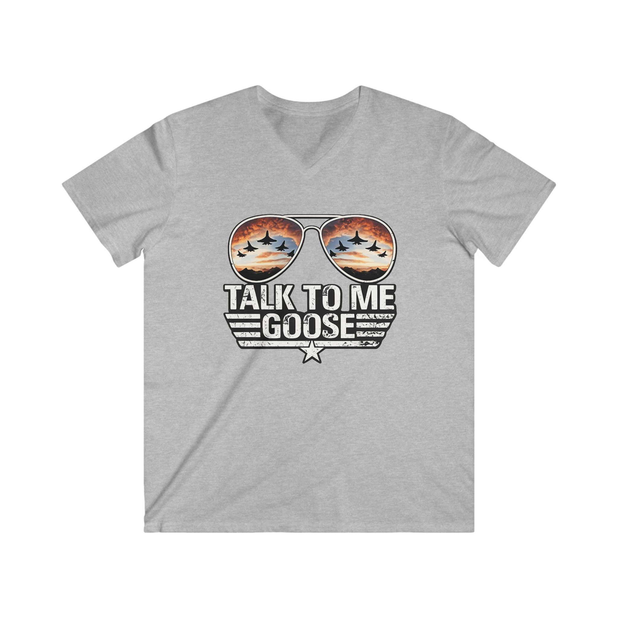 Talk to Me Goose Aviator V-Neck Tee