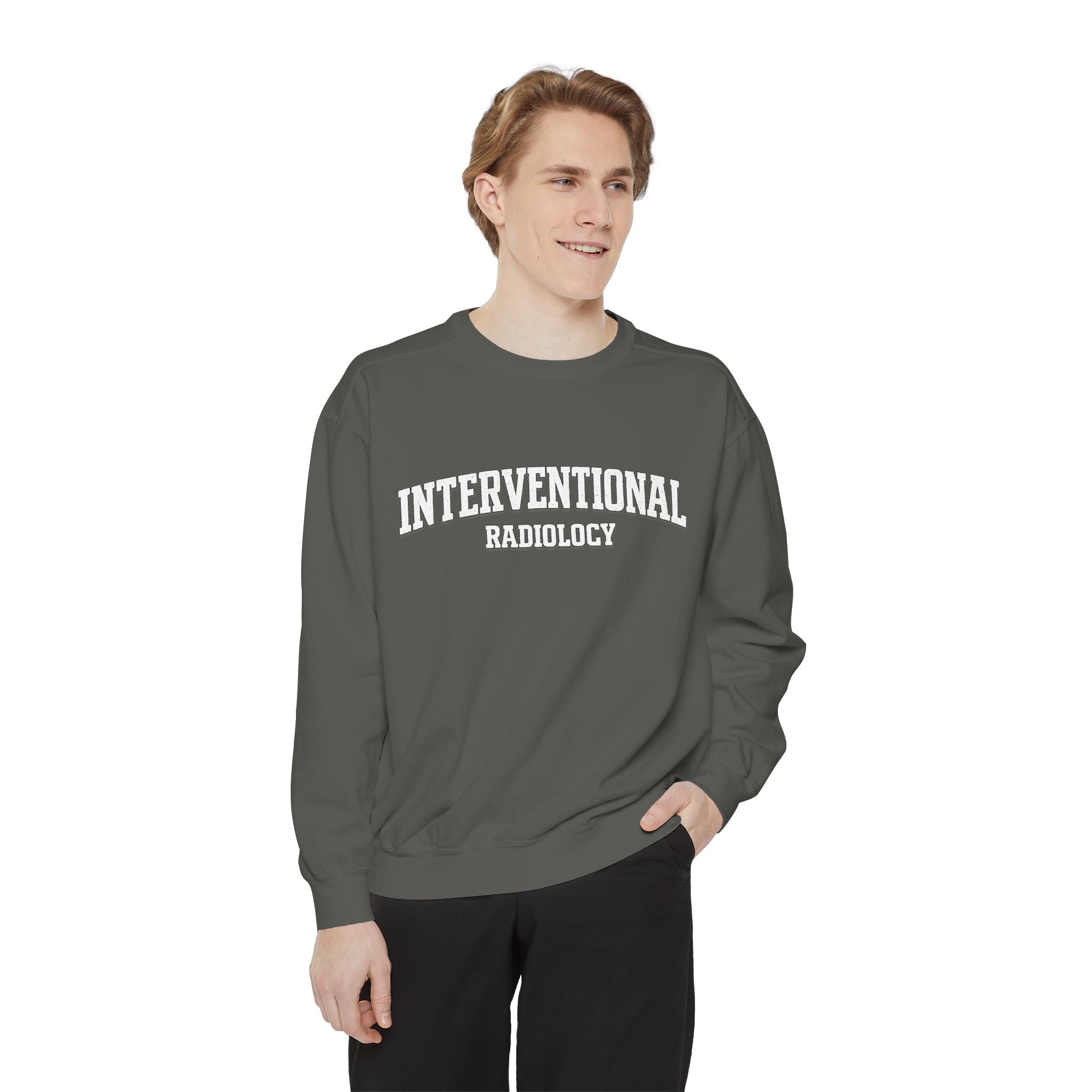 Interventional Radiology Sweatshirt — Vintage Collegiate Medical Crewneck