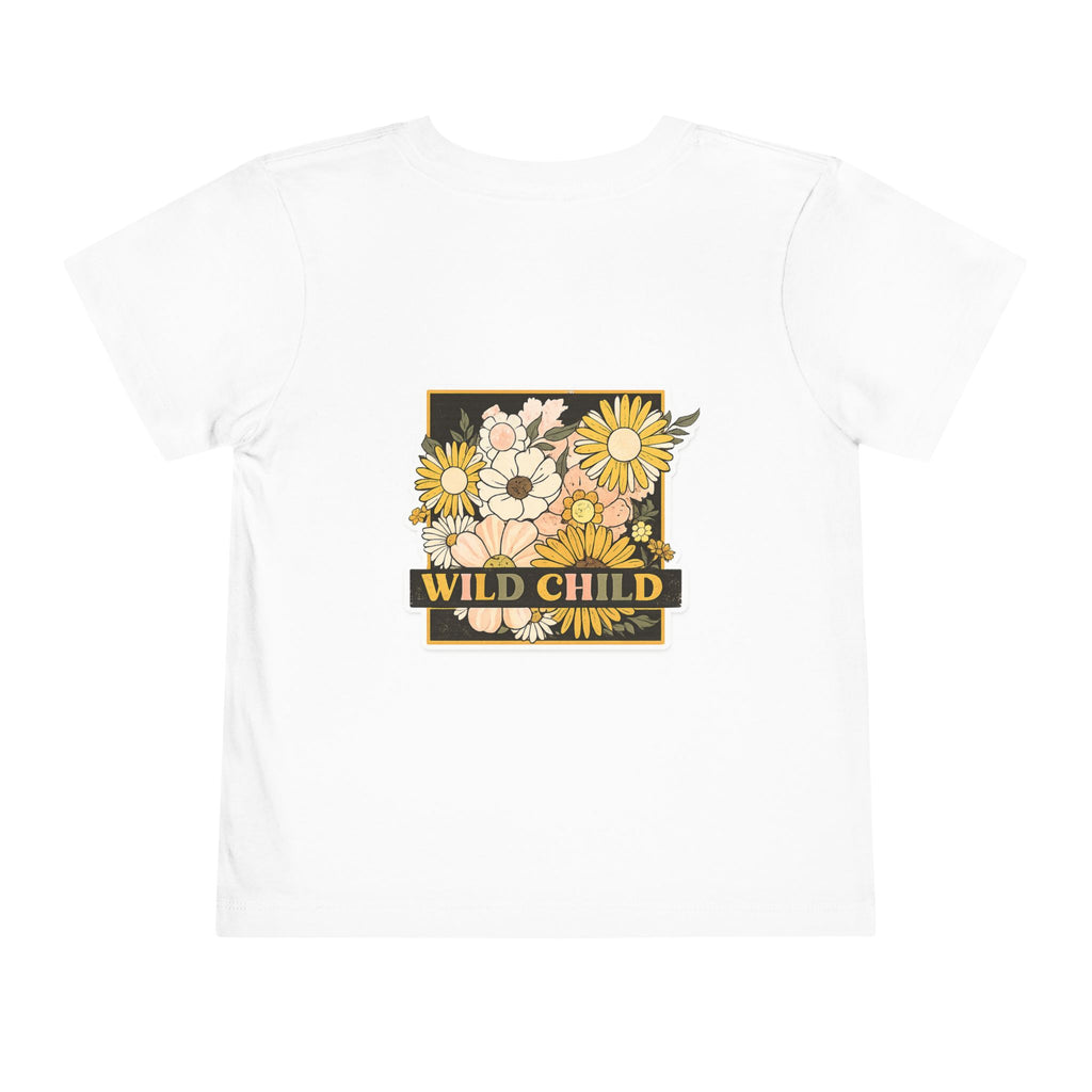 Wild Child Toddler Tee — Retro Floral Baby Shirt