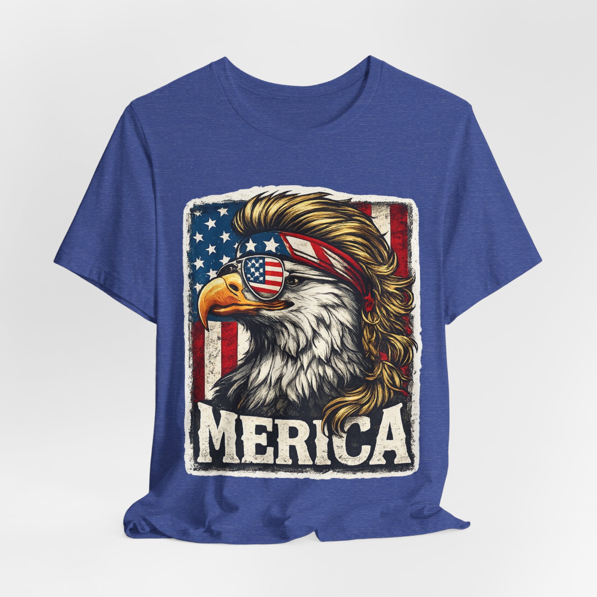 Eagle 'Merica Tee - Patriotic American Flag Bald Eagle T-Shirt
