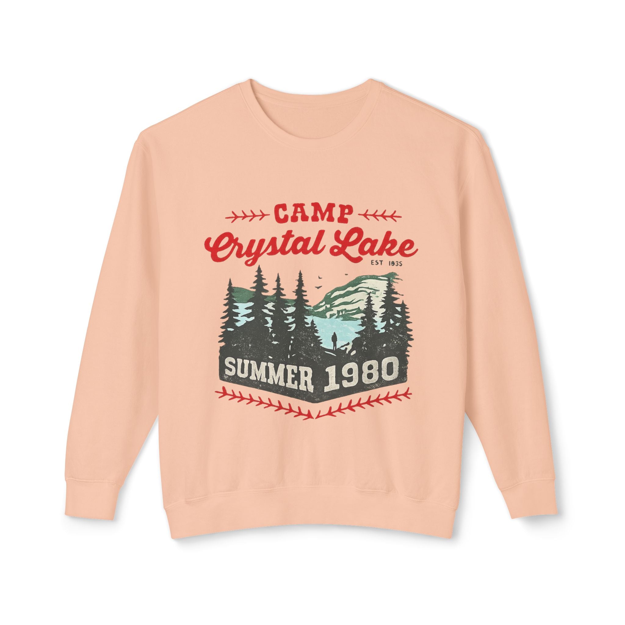 Camp Crystal Lake Sweatshirt — Vintage Summer 1980 Camping Crewneck