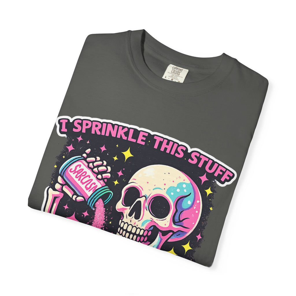 Sprinkle This Stuff On Everything T-Shirt — Cute Pastel Skeleton Graphic Tee