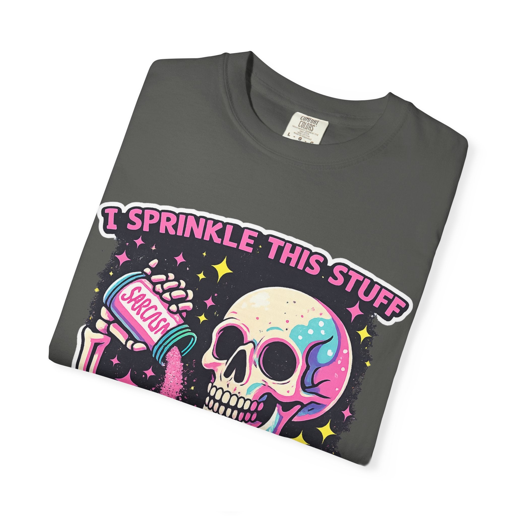 Sprinkle This Stuff On Everything T-Shirt — Cute Pastel Skeleton Graphic Tee