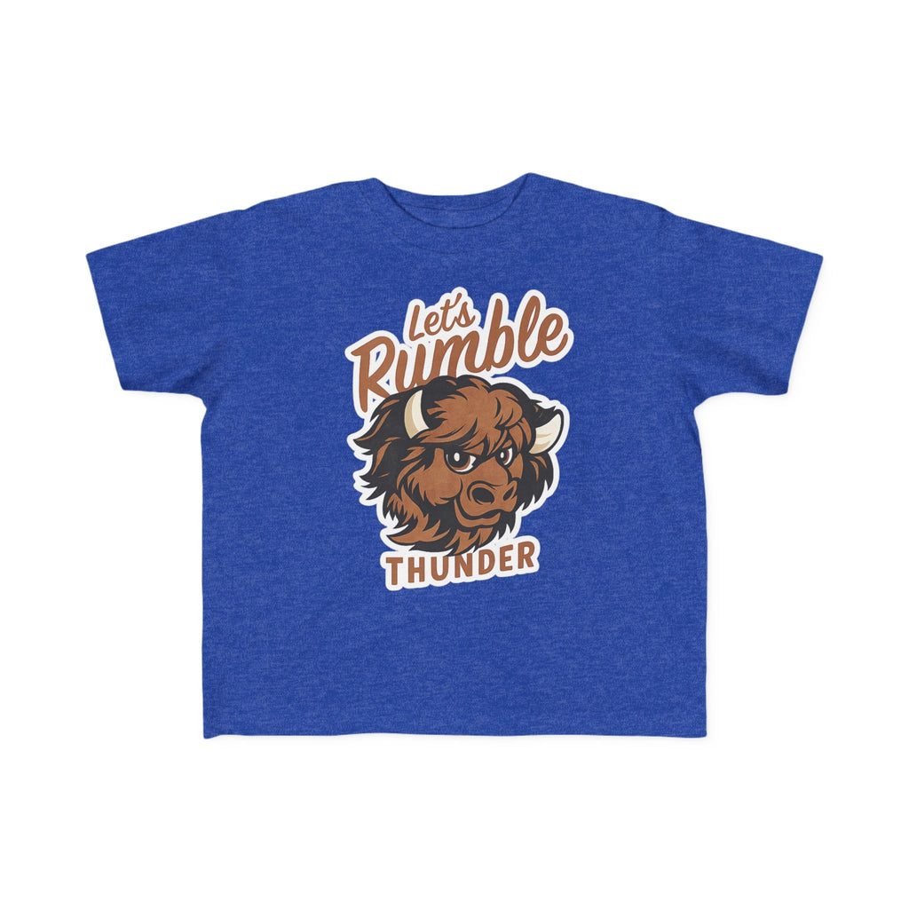Toddler Tee — “Let’s Rumble Thunder” Buffalo Graphic Kids Shirt