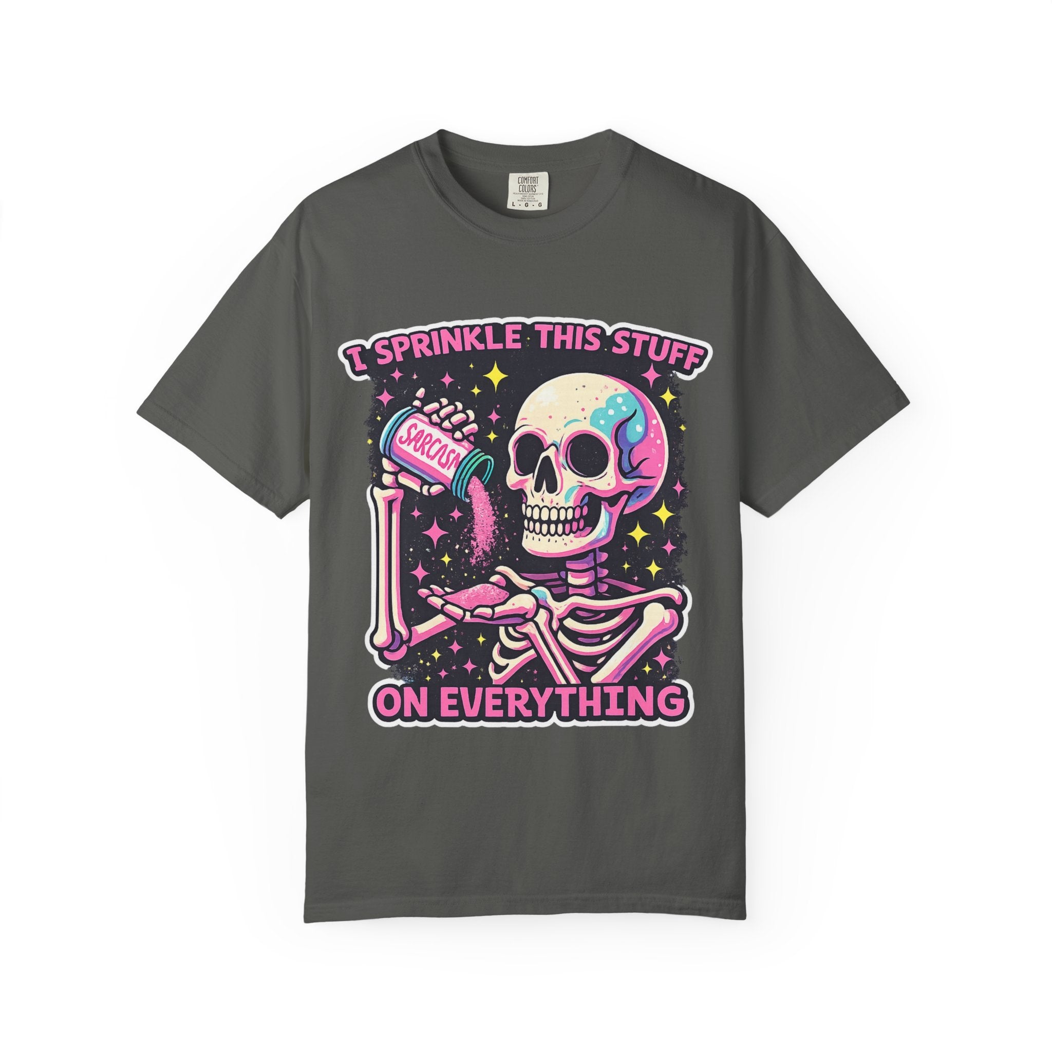 Sprinkle This Stuff On Everything T-Shirt — Cute Pastel Skeleton Graphic Tee