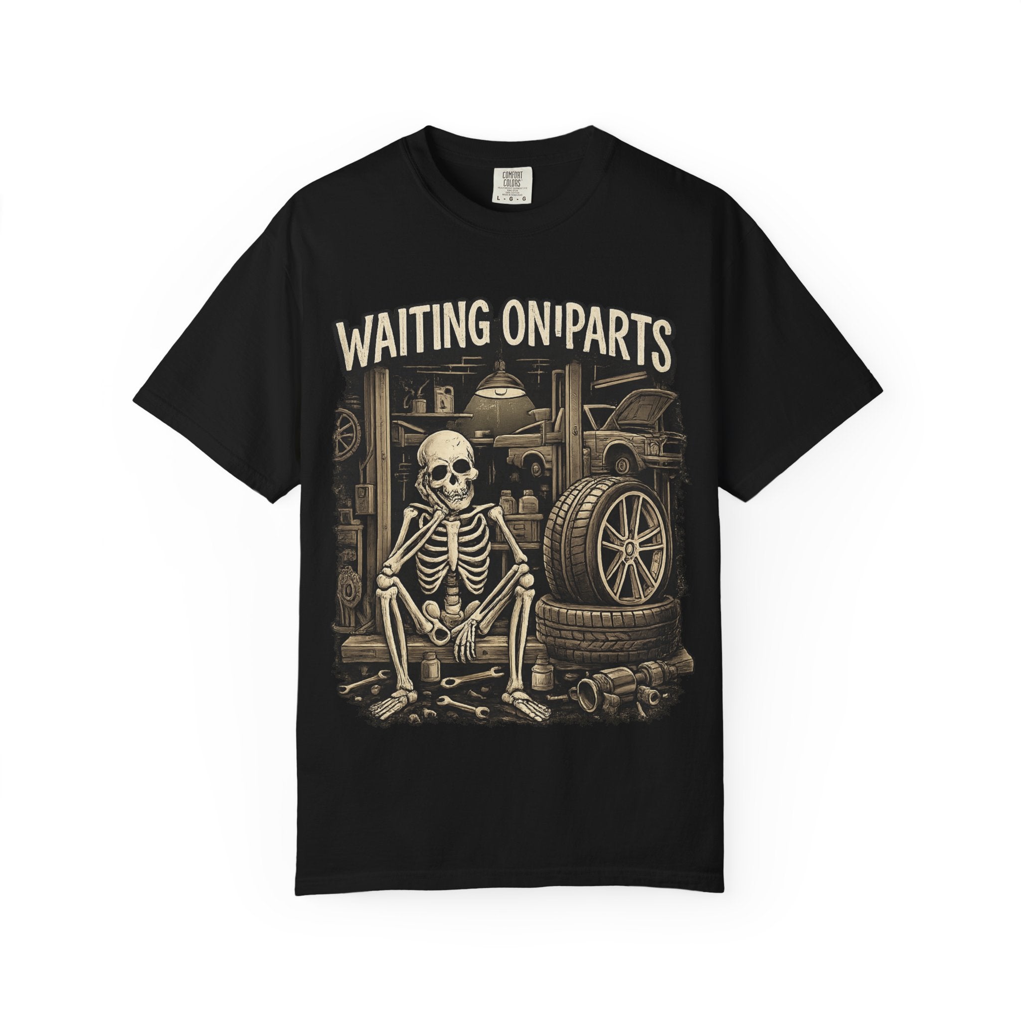 Waiting On Parts Skeleton T-Shirt