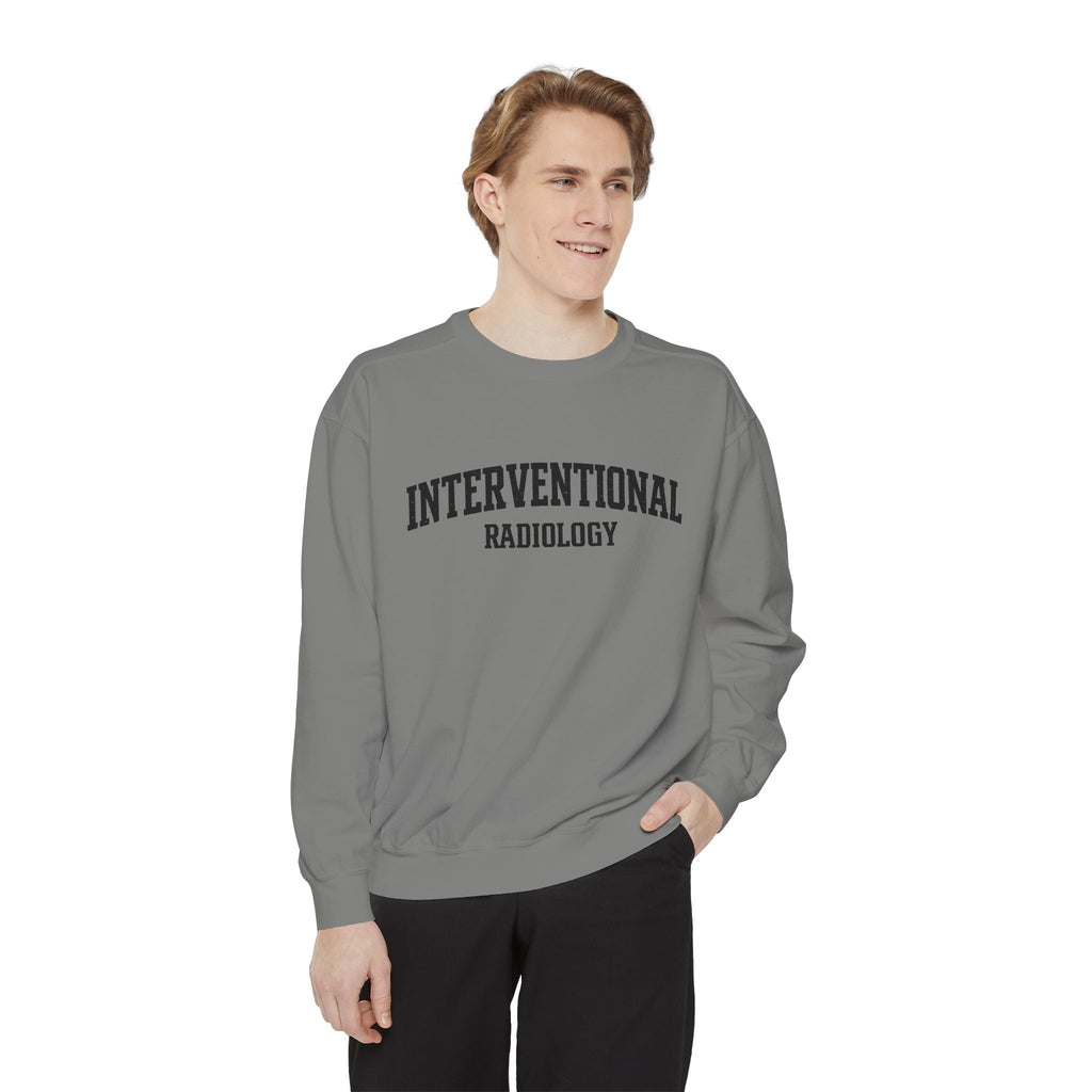 Interventional Radiology Sweatshirt — Vintage Collegiate Medical Crewneck