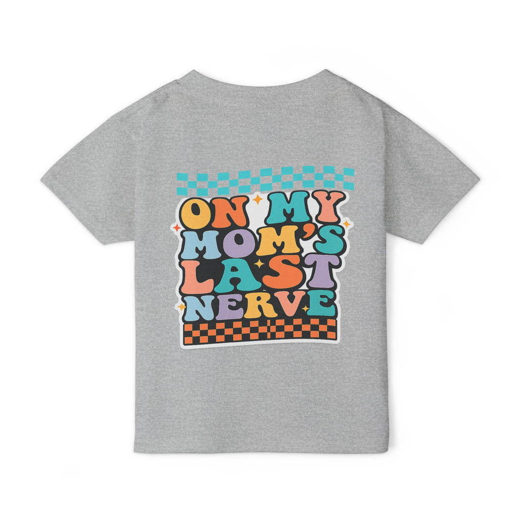 Kid Life Toddler T‑Shirt — 'On My Mom's Last Nerve' Retro Graphic Tee