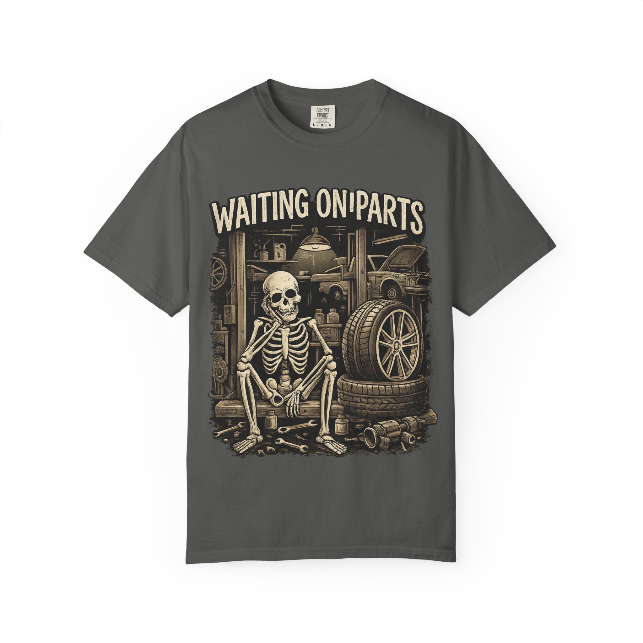 Waiting On Parts Skeleton T-Shirt