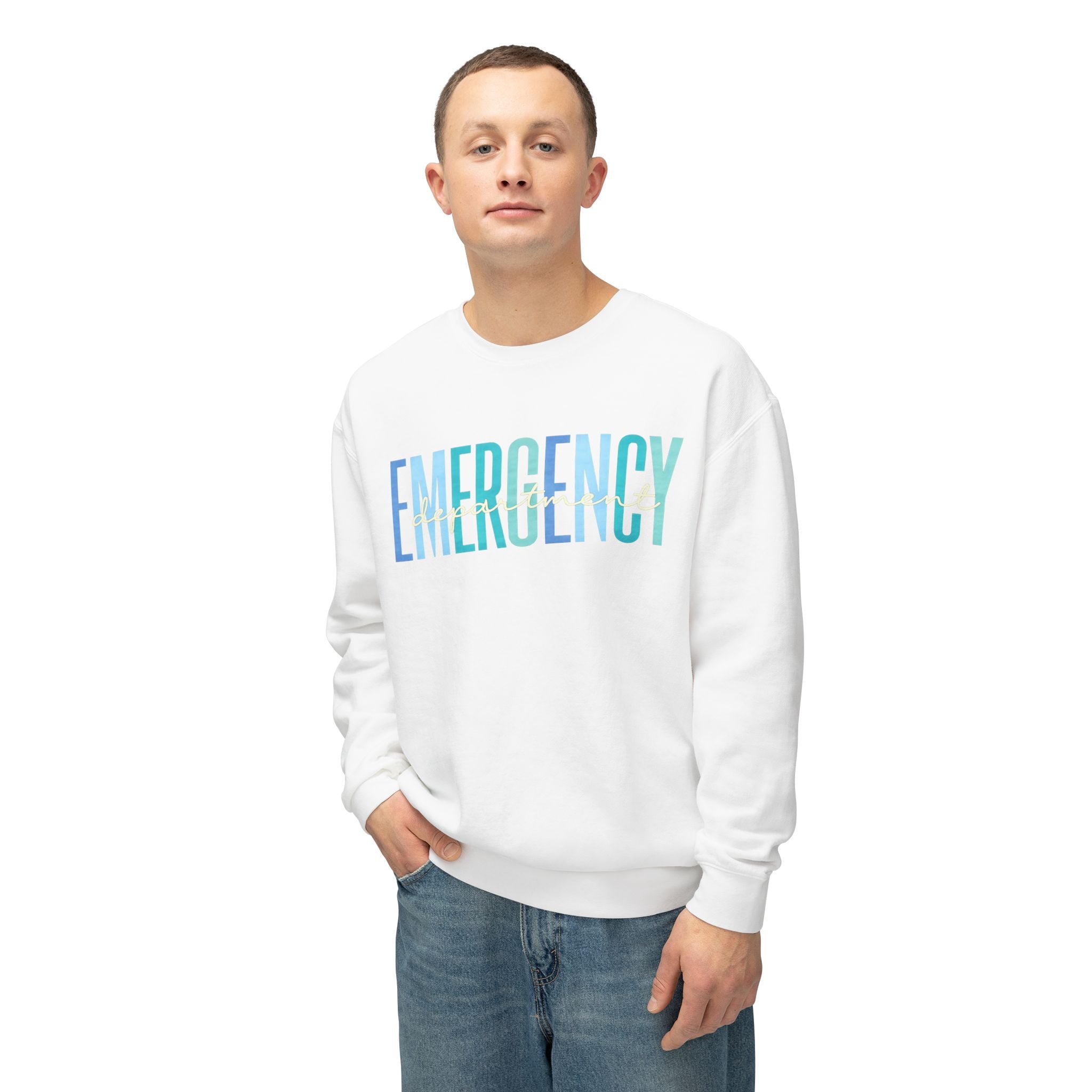 Emergency Ombre Crewneck Sweatshirt