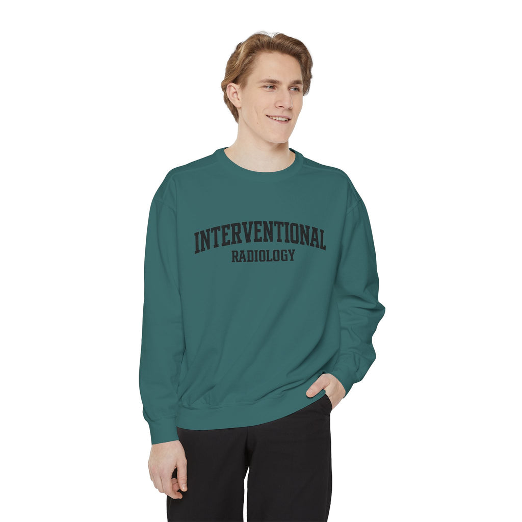 Interventional Radiology Sweatshirt — Vintage Collegiate Medical Crewneck