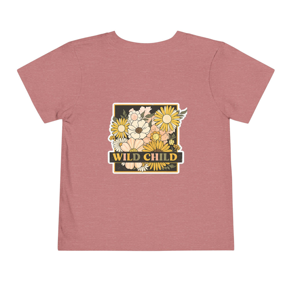 Wild Child Toddler Tee — Retro Floral Baby Shirt