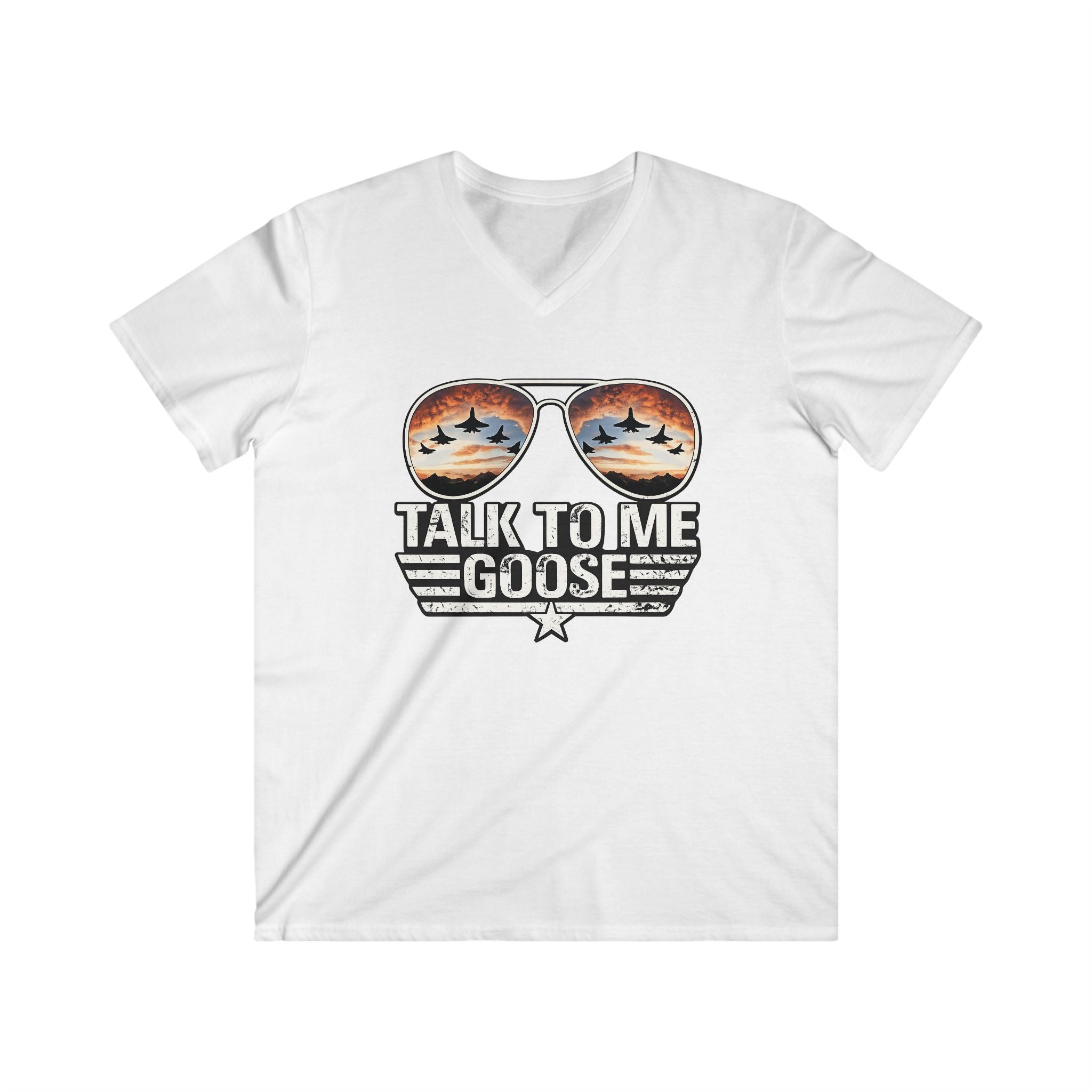 Talk to Me Goose Aviator V-Neck Tee