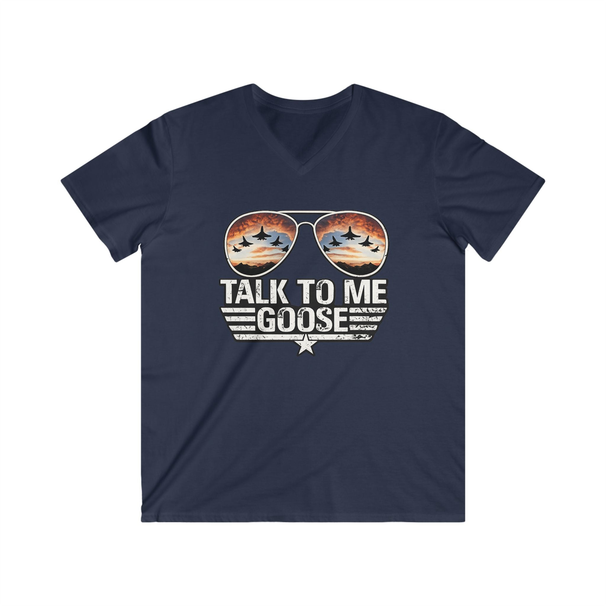 Talk to Me Goose Aviator V-Neck Tee
