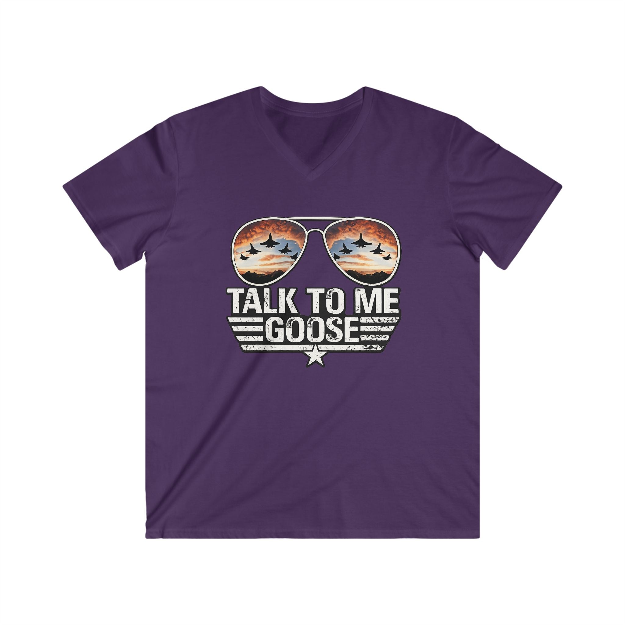 Talk to Me Goose Aviator V-Neck Tee