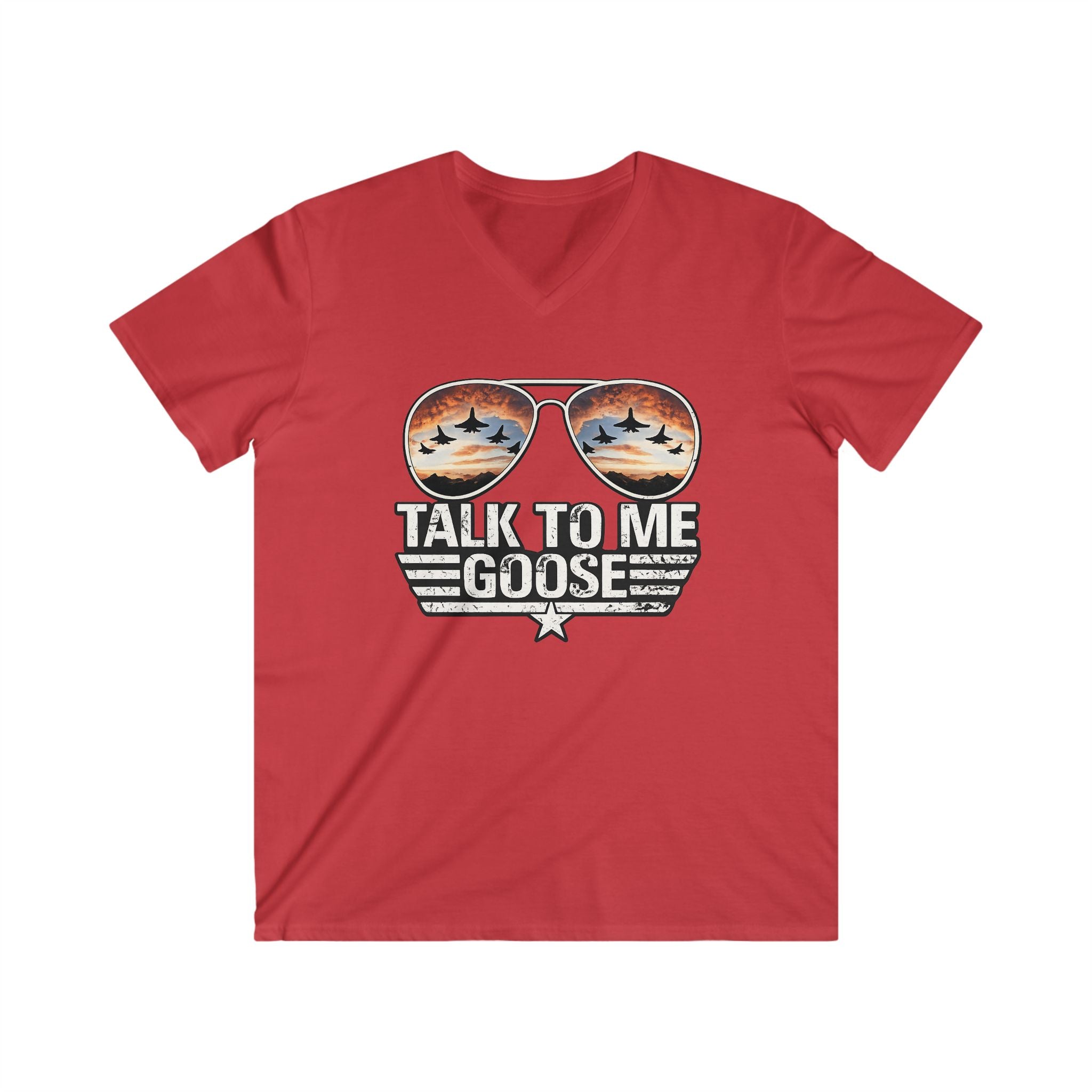 Talk to Me Goose Aviator V-Neck Tee
