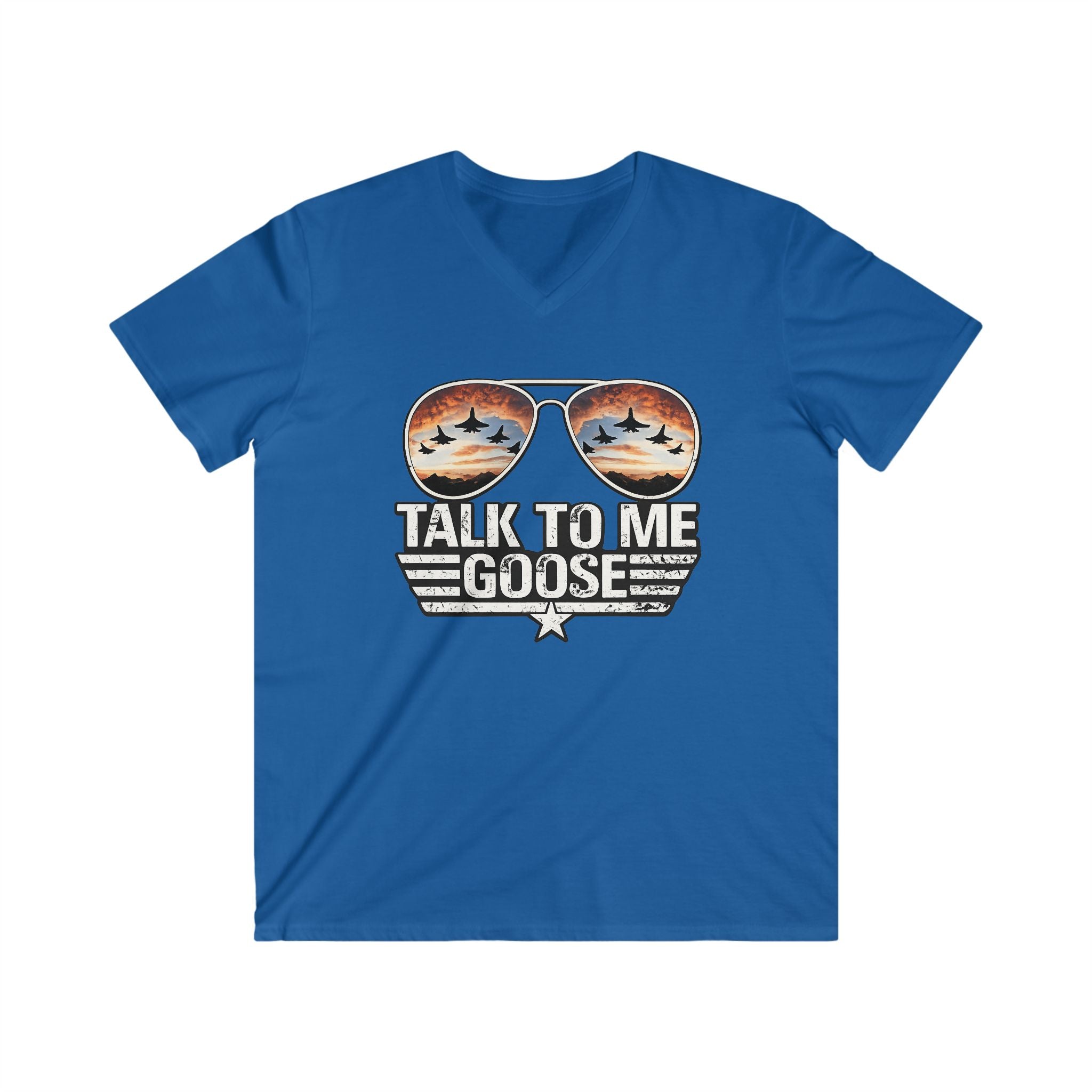 Talk to Me Goose Aviator V-Neck Tee
