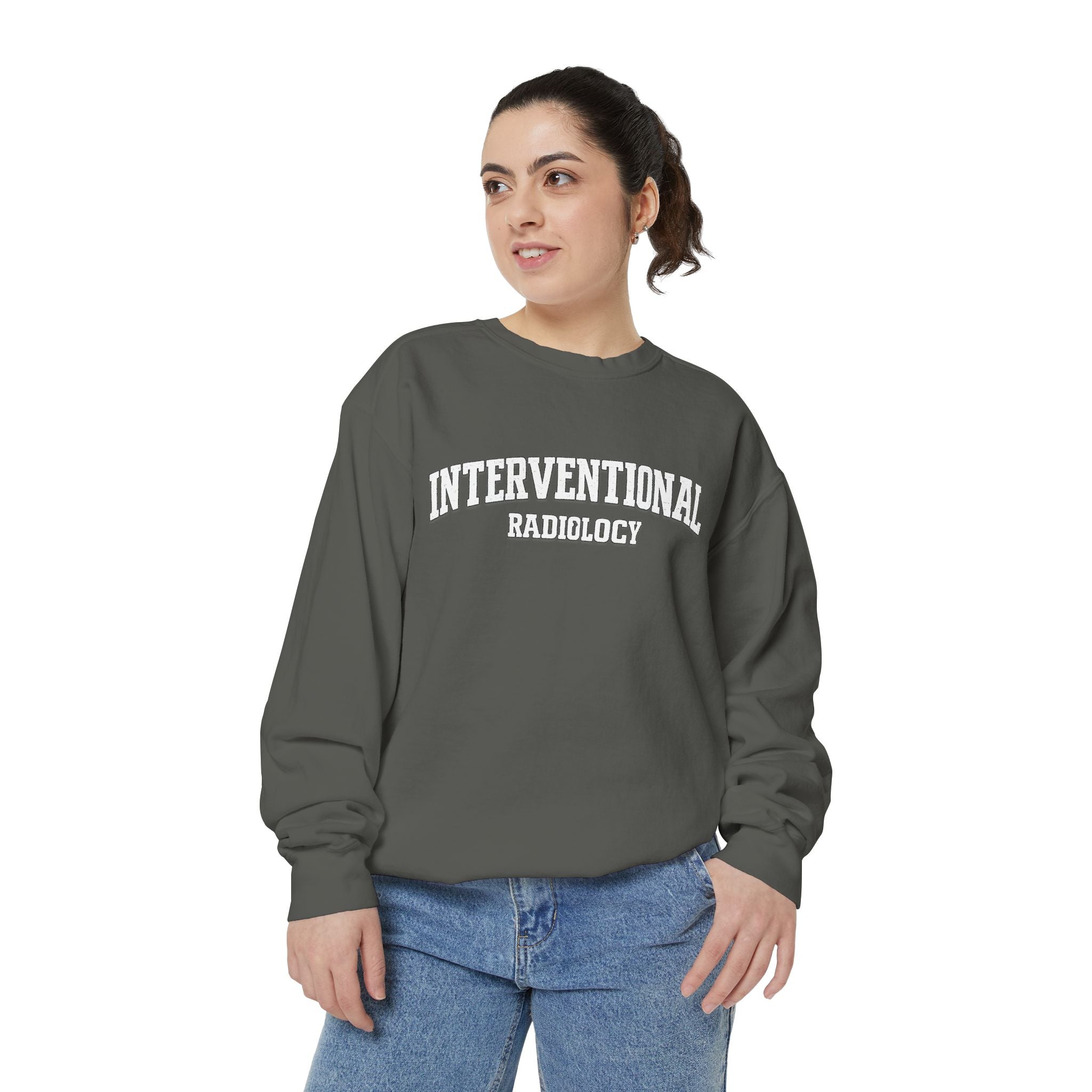 Interventional Radiology Sweatshirt — Vintage Collegiate Medical Crewneck