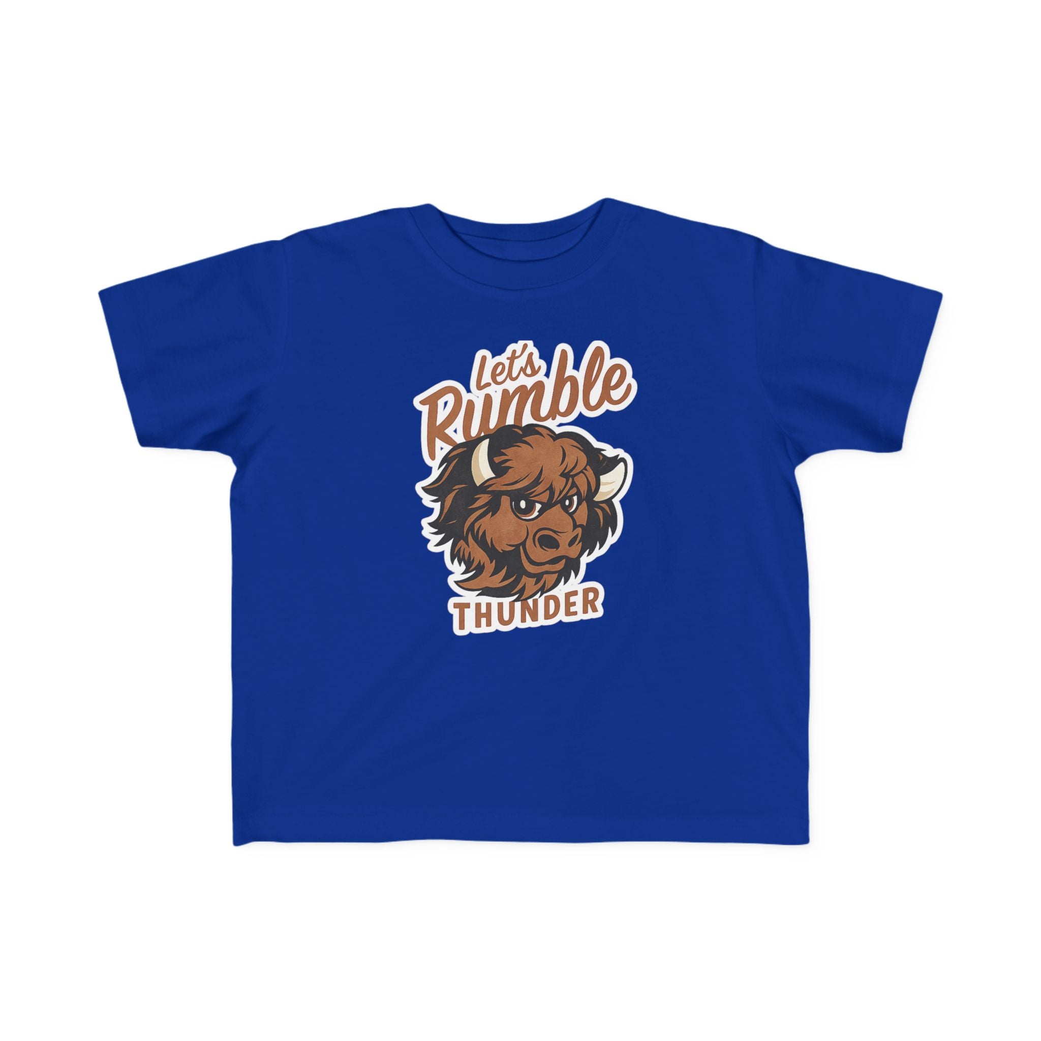 Toddler Tee - "Let’s Rumble" Thunder Bison Graphic Shirt