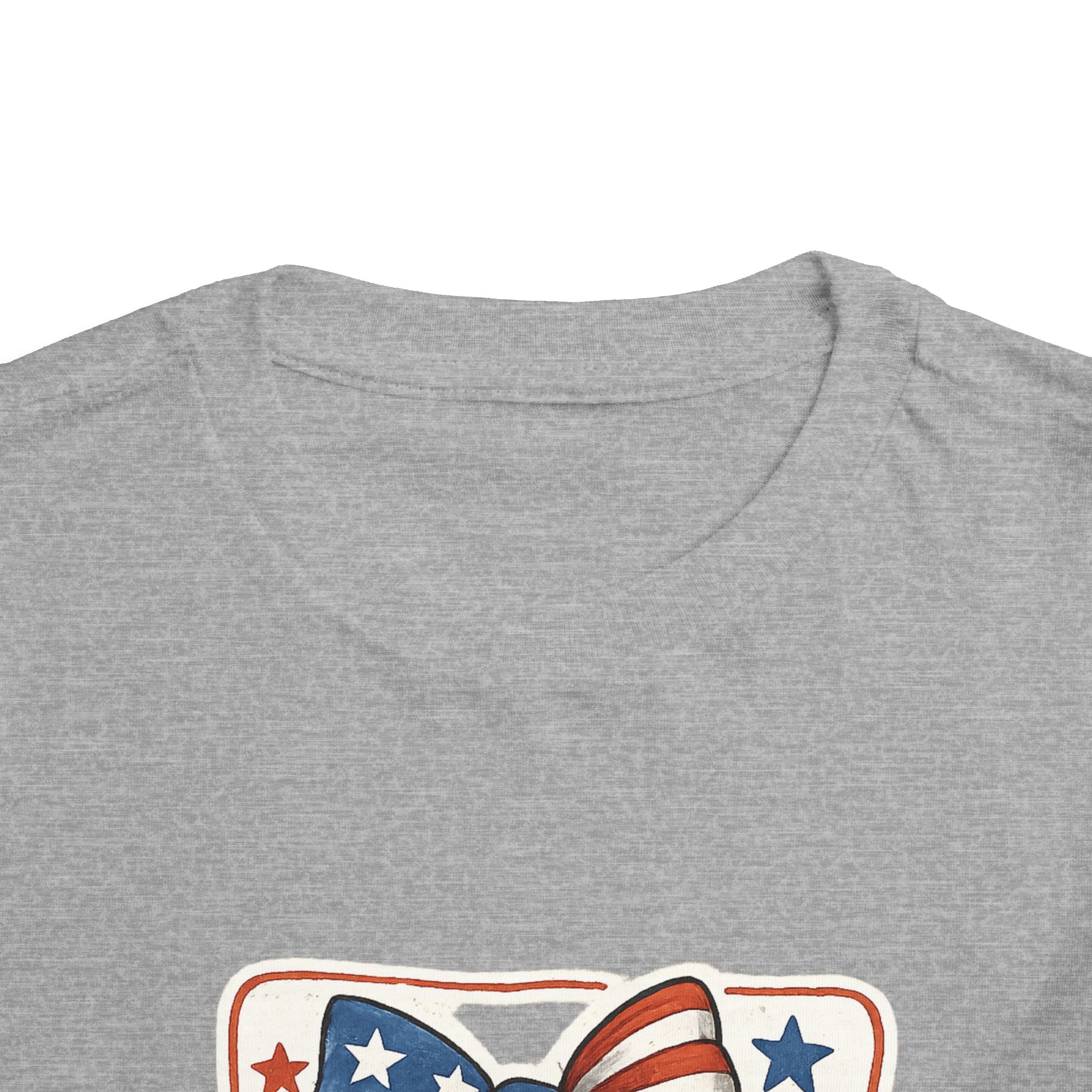 Patriotic Raccoon Toddler Tee — "Feral but Free" 4th of July Shirt