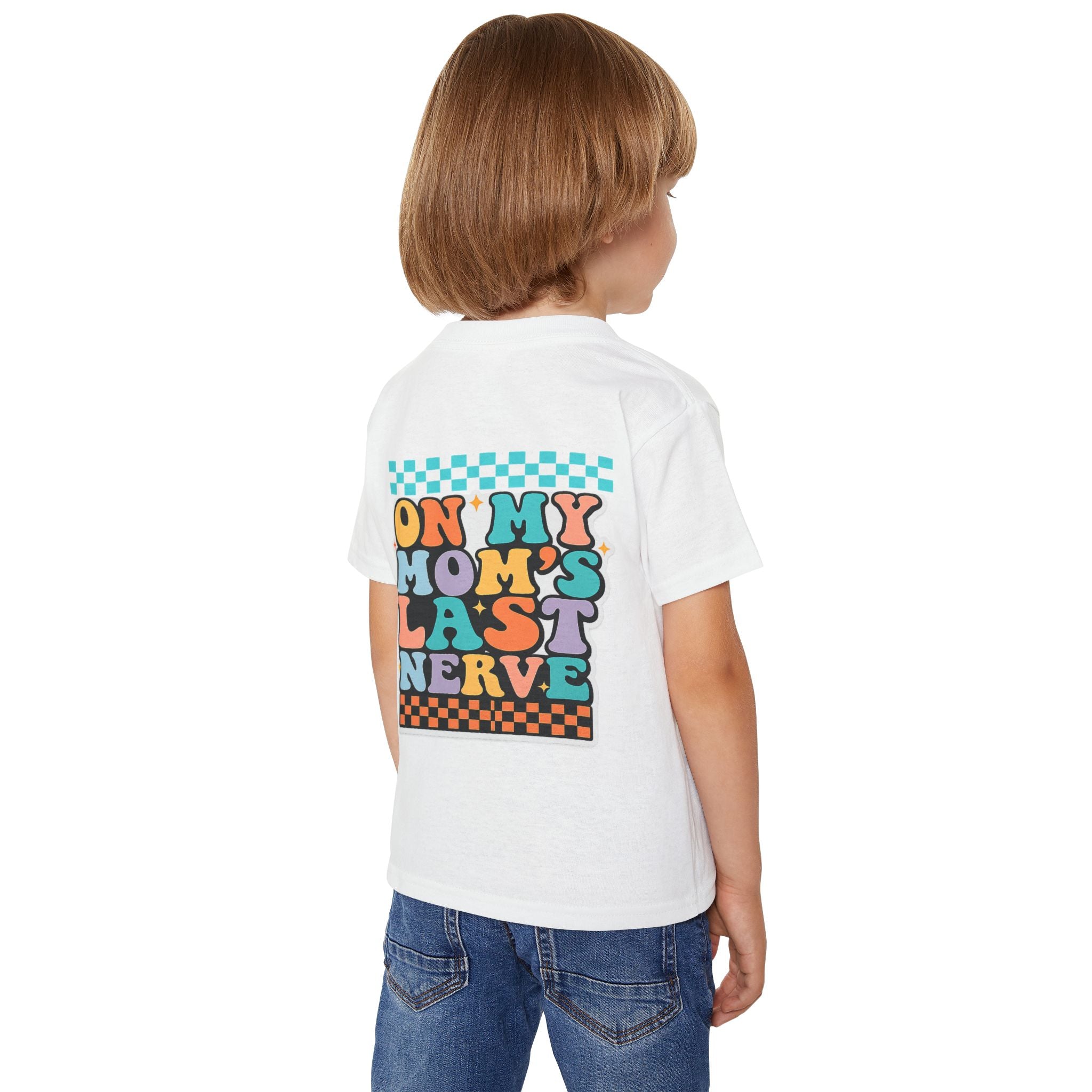 Kid Life Toddler T‑Shirt — 'On My Mom's Last Nerve' Retro Graphic Tee