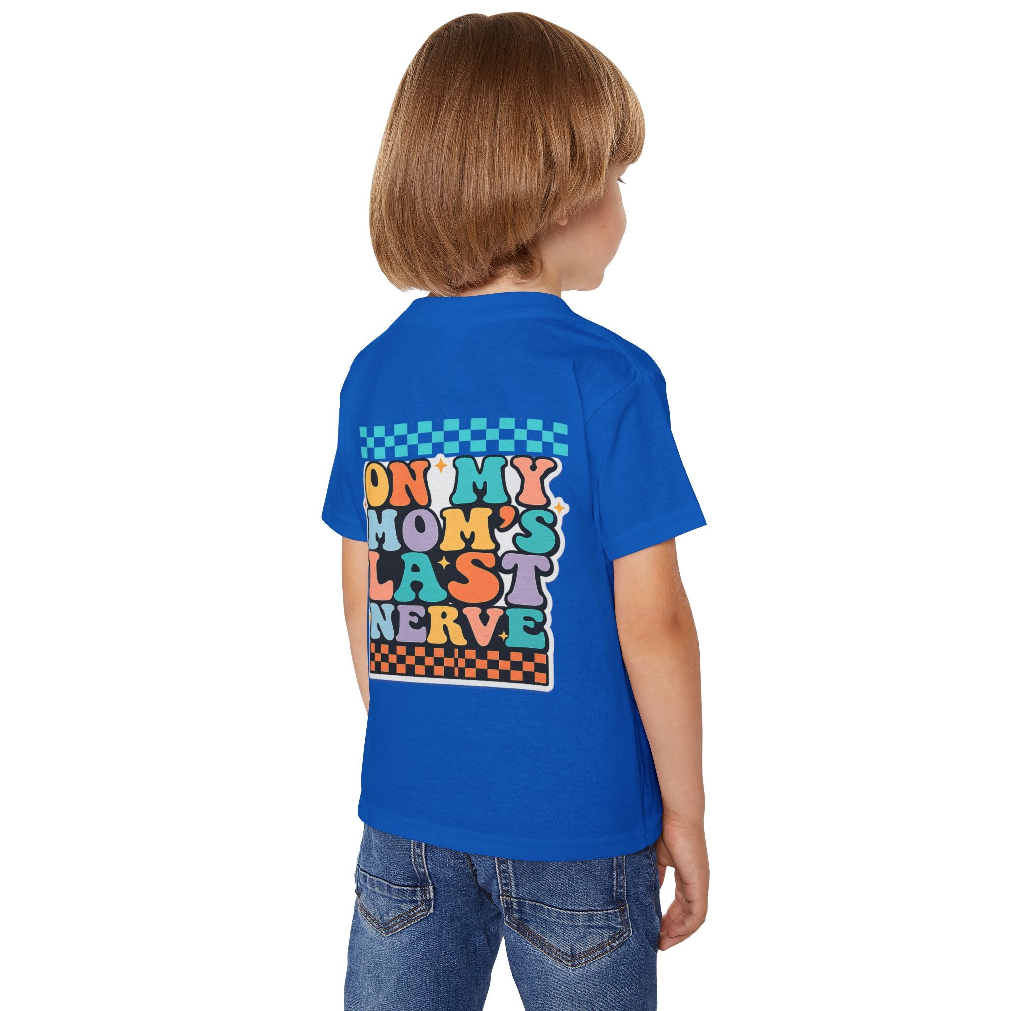 Kid Life Toddler T‑Shirt — 'On My Mom's Last Nerve' Retro Graphic Tee