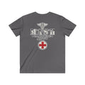 MASH 4077th U.S. Army Medic V-Neck T-Shirt – Vintage Caduceus & Red Cross Tee