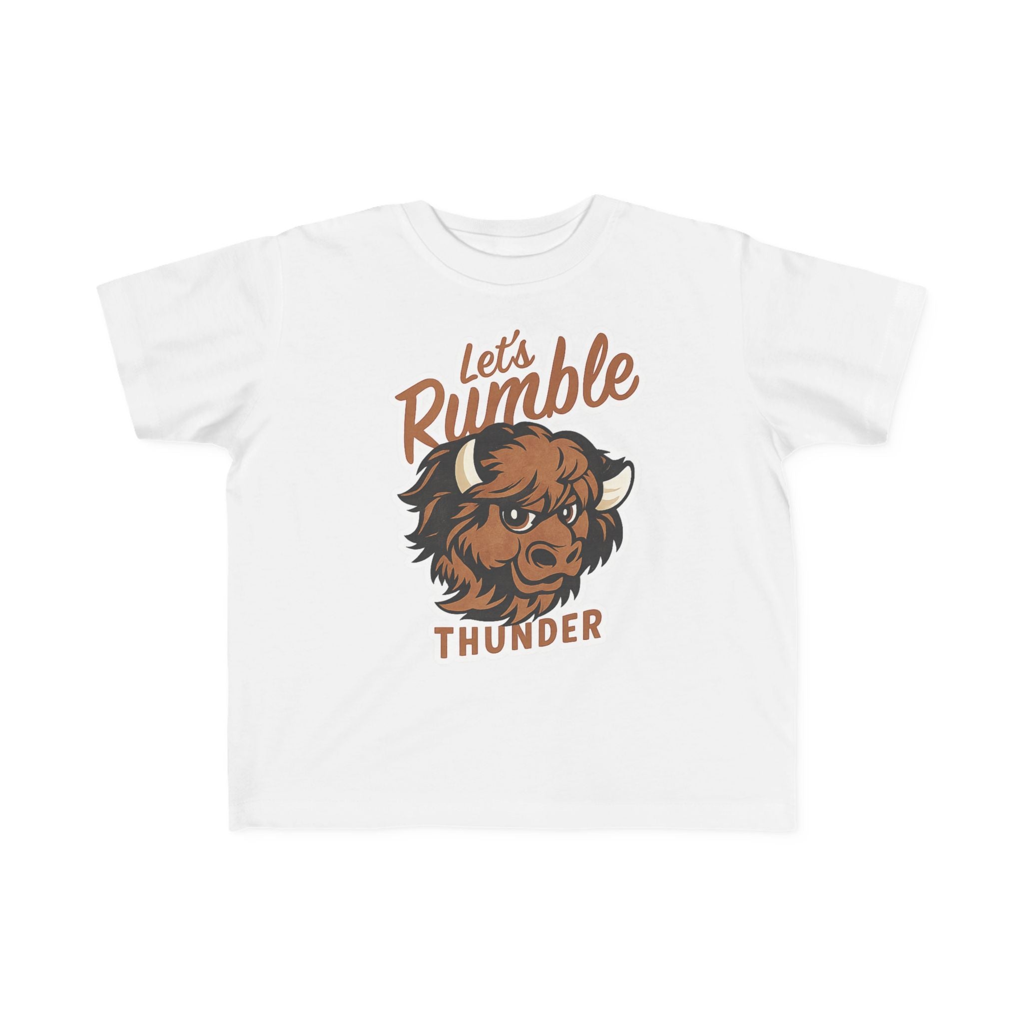 Toddler Tee — “Let’s Rumble Thunder” Buffalo Graphic Kids Shirt