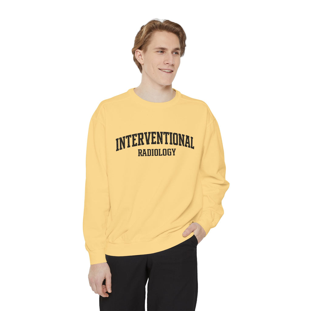Interventional Radiology Sweatshirt — Vintage Collegiate Medical Crewneck