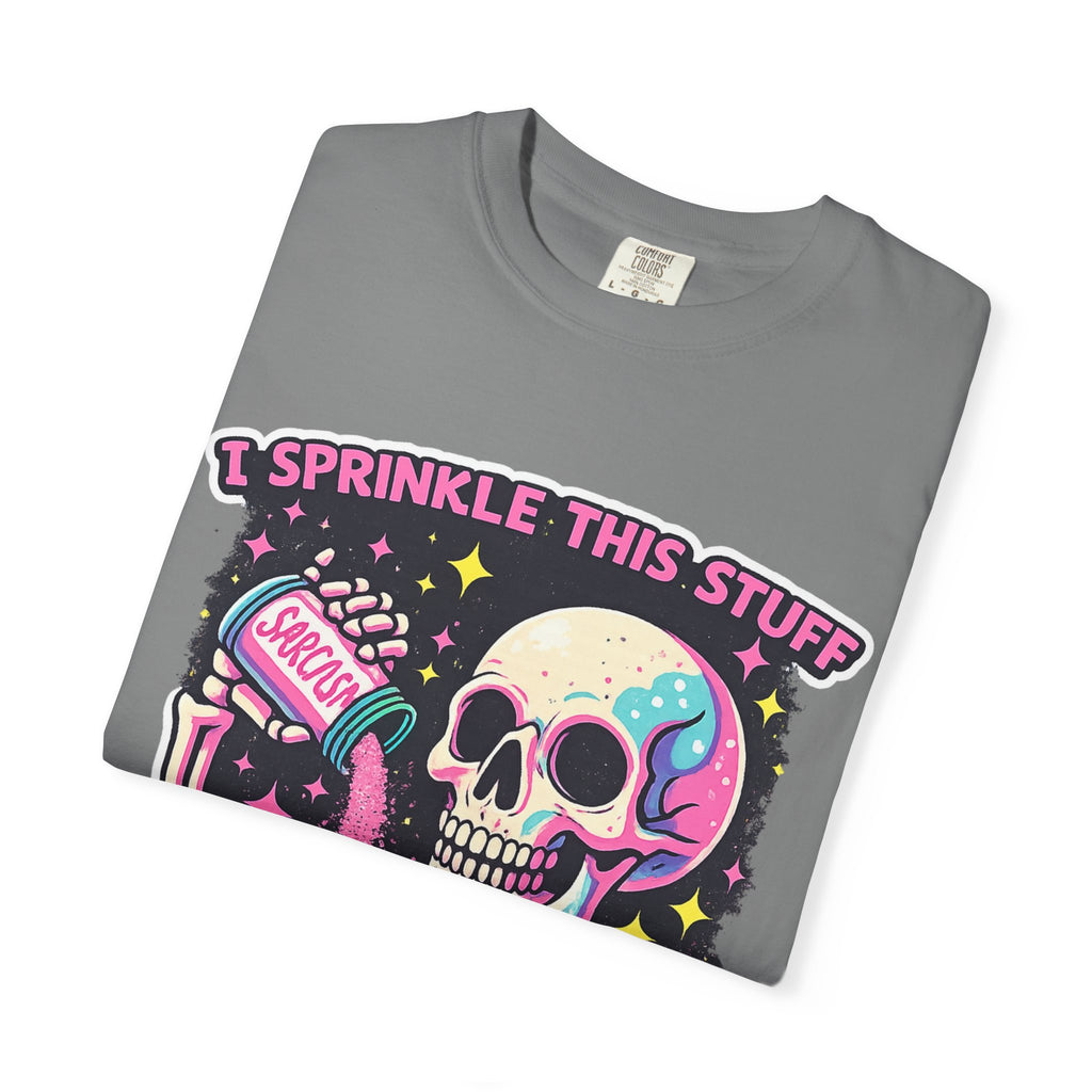 Sprinkle This Stuff On Everything T-Shirt — Cute Pastel Skeleton Graphic Tee